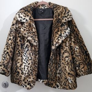 Chaus XL Faux Fur Leopard Jacket